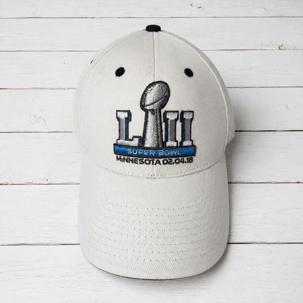 47 Brand NFL Hat Super Bowl LII Minnesota 02.04.18 White Gorpcore SB 52 OSFA NEW